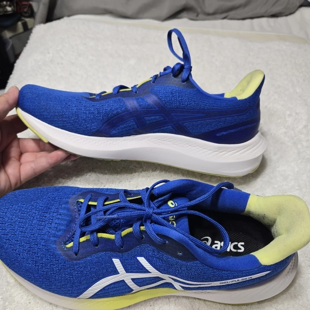 Asics Gel Pulse 14 Shoes Running Men's Sz 9 Blue/white